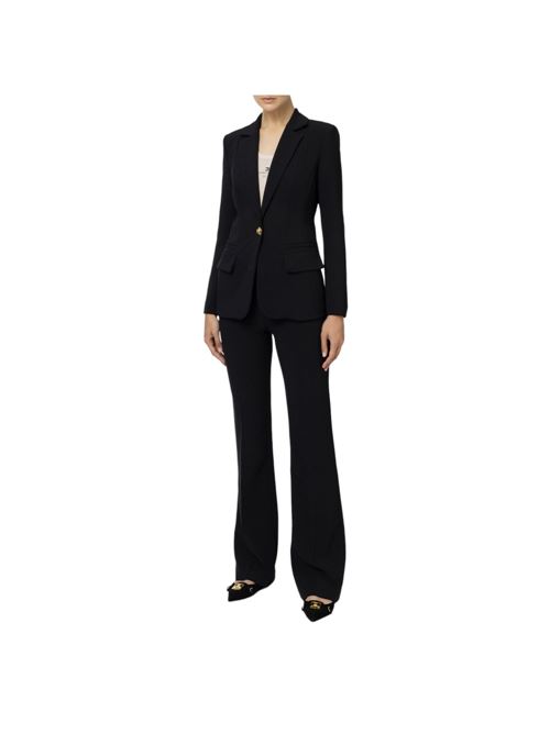 Tailleur in crêpe stretch con giacca sfiancata e pantalone dritto ELISABETTA FRANCHI | TP00346E2.110